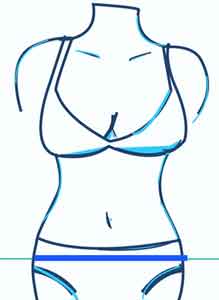 Tailles Shorty intraversable femme