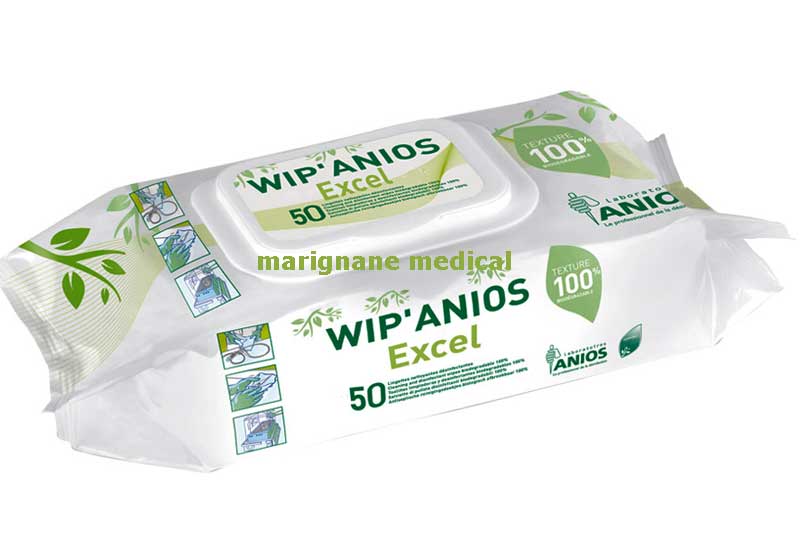 Lingettes Wip'Anios Excel 100 lingettes