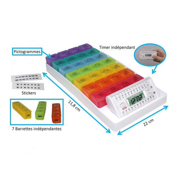 pilulier-alarme-hebdomadaire