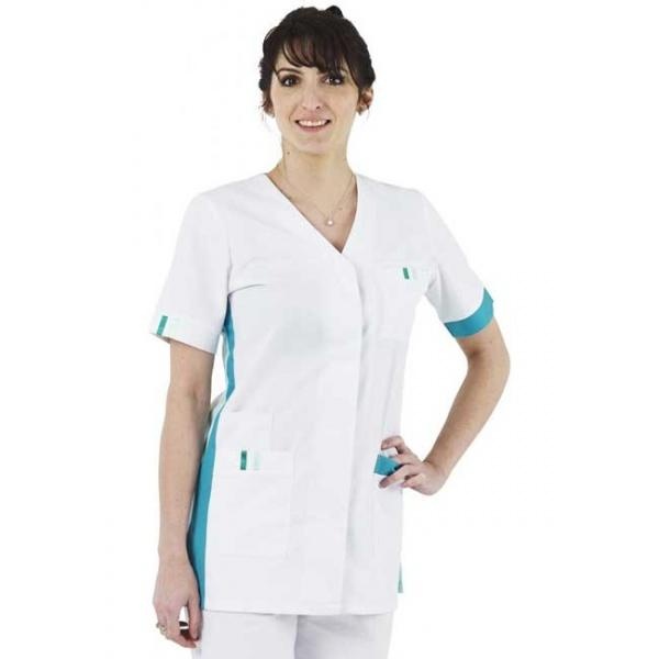 tunique-medicale-femme-amelie-blanc-vert-emeraude_385136161