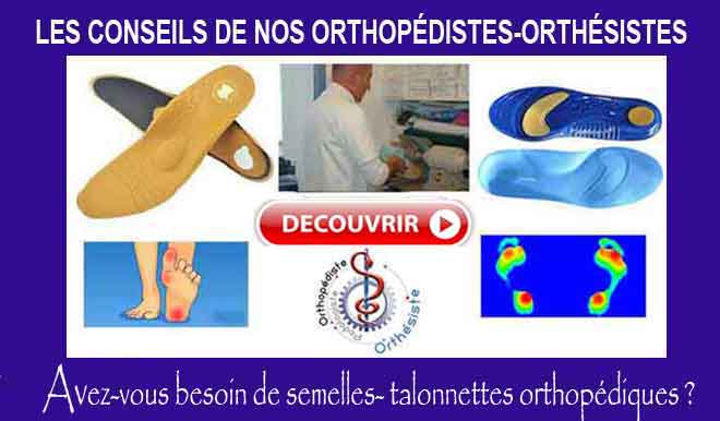 semelles talonnettes orthopediques